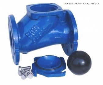 Cast Iron Ball Check Valve / Water Oil Gas Worm Gear Box Flg API/DIN/JIS/ASME/ASTM/GB