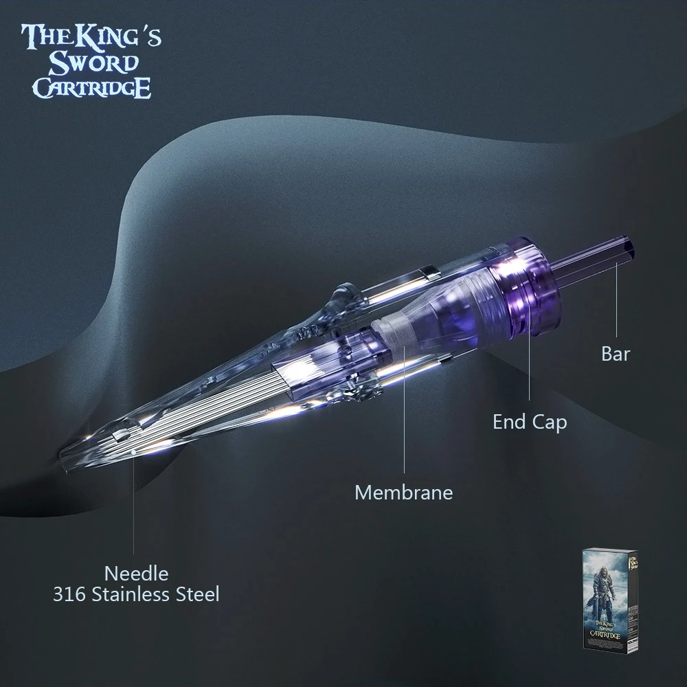 Newst Cartridges Needle The King's Sword Cartridge Best Premium Tattoo Cartridge Needle Rl RS Cm in Stock Samples Available