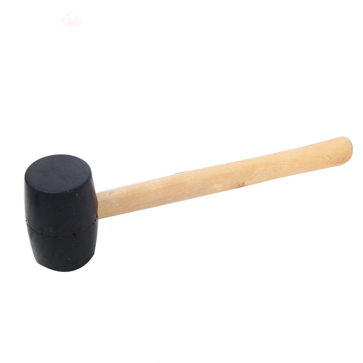 Rubber Mallet Hammer with Wood Handle Hand Tool