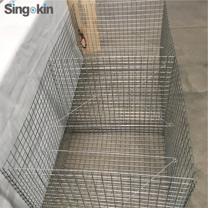 2X1X1 Hot DIP Verzinkter Korb mit Drahtgitter aus Gabion-Eisen