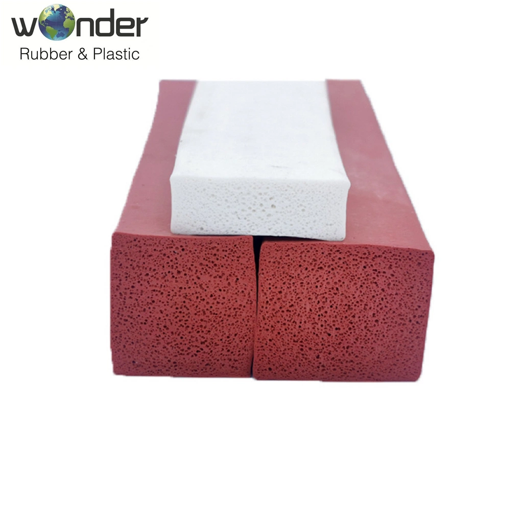 Square Shape Sponge Foam Self Adhesive Silicone Rubber Seal Strip EPDM / PVC