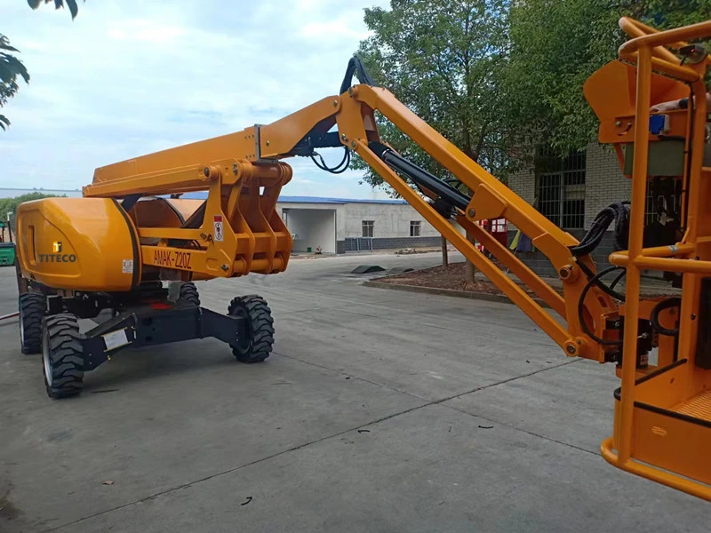 A capacidade de carga de 230kg 20m Construção Gtzz Suspensor20 Plataforma de Trabalho Antena Autopropelido Cherry picker Elevação do homem de Lança Articulada motor diesel