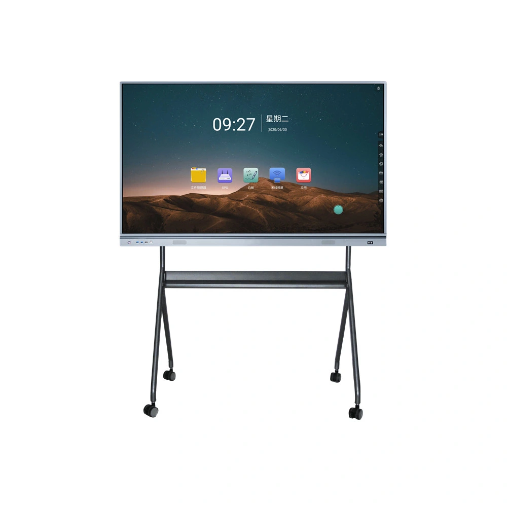 75 Inch Teaching Smart Digital Whiteboard Smart Board Dual System LCD Touch Screen Smart Interactive Board