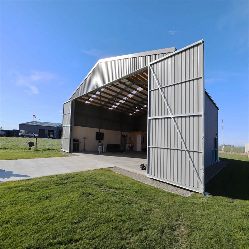 Prefabricated Outdoor Airplane Hangar Arch Truss Construction Space Frame Aircraft Hangar Building