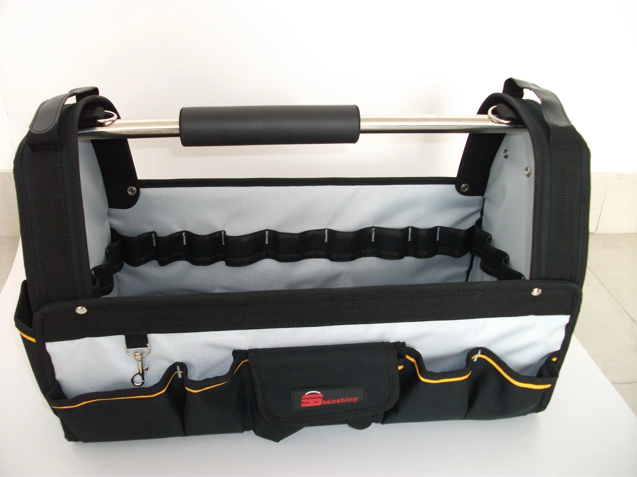 Open Top Tool Tote Bags with Tool Storage Pockets