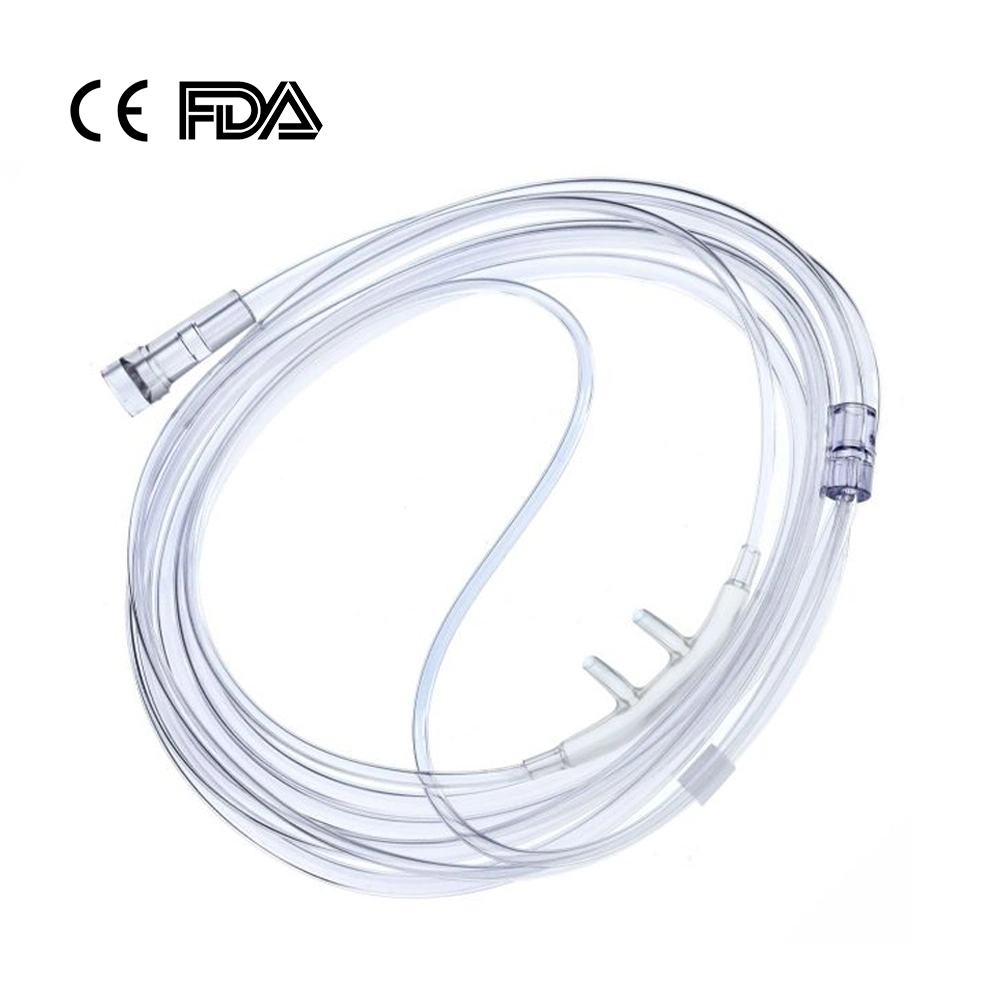 Medical Grade PVC Nasal Oxygen Cannula Disposable Medical Product for Adult/Child/Infant with CE, ISO