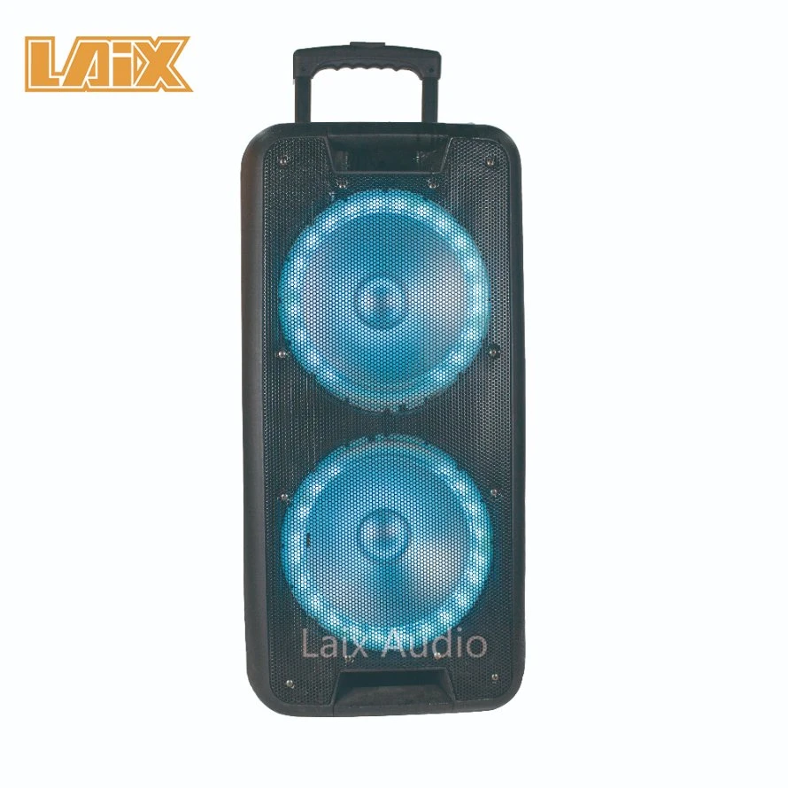 Trolley Speaker with Full Accessories Wired Microphone Remote Control USB Cable 8" Parlantes Portable Buffalo Speakers