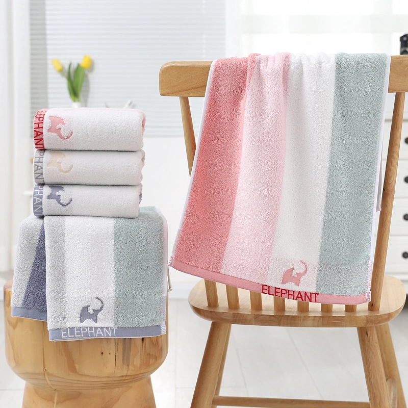 Serviette de bain personnalisables doux 100% coton Jacquard à séchage rapide pour la maison