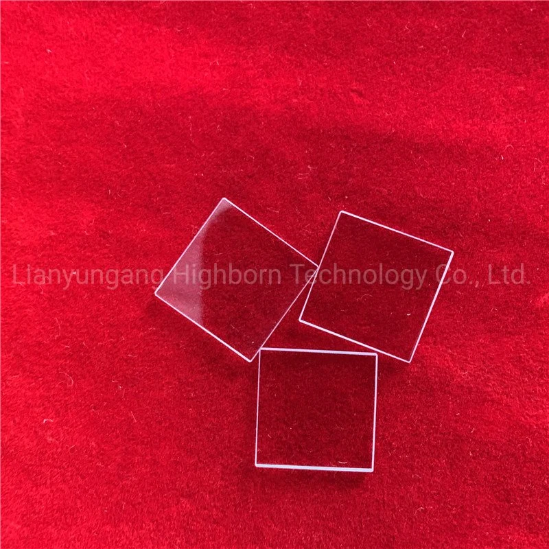 Customized High Light Transmittance Clear Square 1mm Thickness Jgs1 Jgs2 Optics High Light Transmittance Quartz Glass Plate