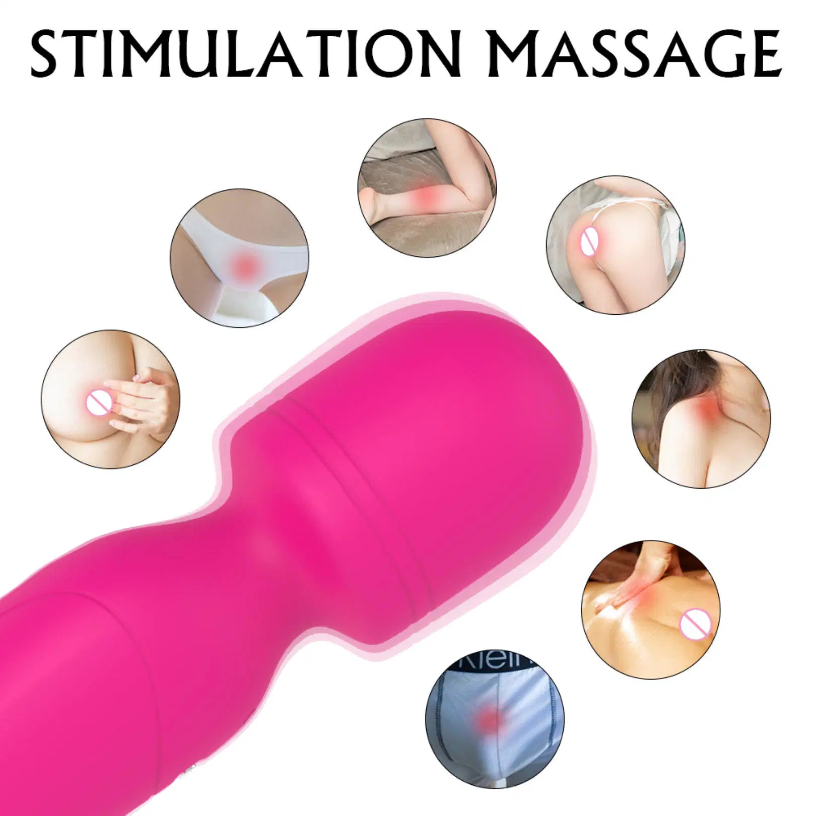 Female Vaginal Massage Stick Silicone Vibrator Sex Toys Adult Products