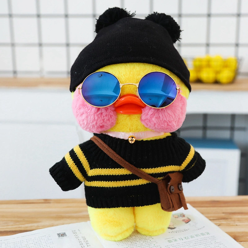 30cm High quality/High cost performance  Yellow Stuffed Animal Yellow Duck Plush Toys Hyaluronic Acid Duck Doll Lalafanfan Duck