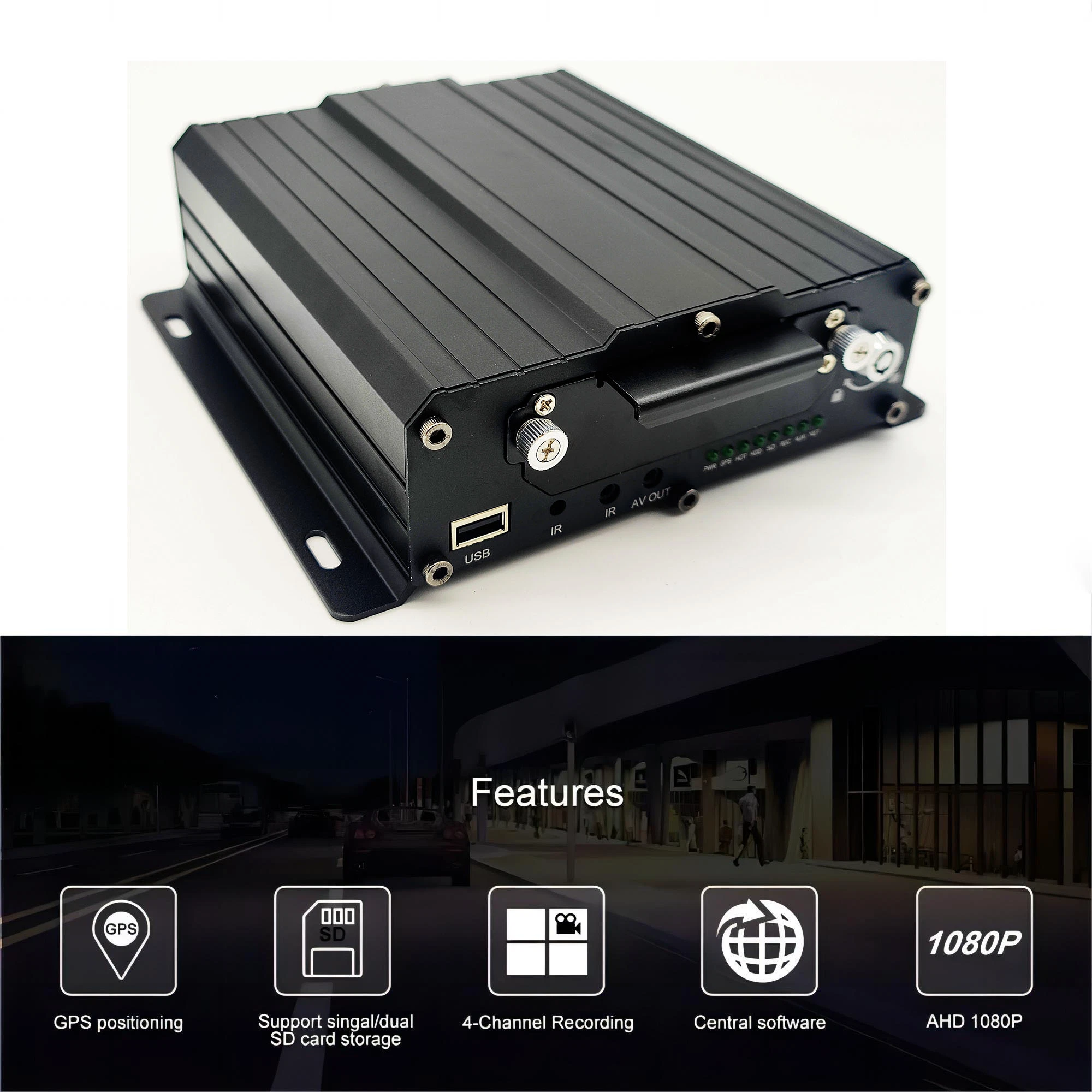 Lively Video Mobile DVR GPS-Standort 4/8 Kanal Black Box Für Auto