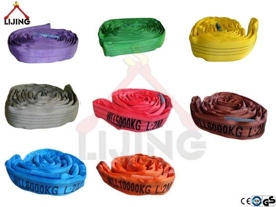 1t 2t 3t 5t 6t 8t Polyester Endless Lifting Round Sling (EN1492-2)