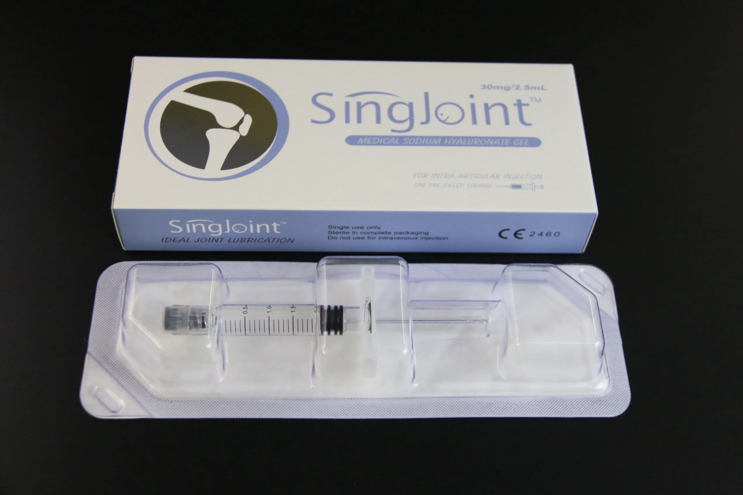 Singjoint orthopédique pour l'agent lubrifiant mixte hyaluronate de sodium injection genou