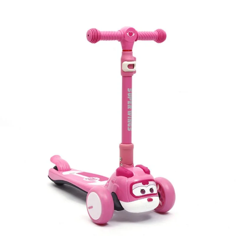Folding Children's Toy Scooters Super Wing Cartoon Scooter for Kids