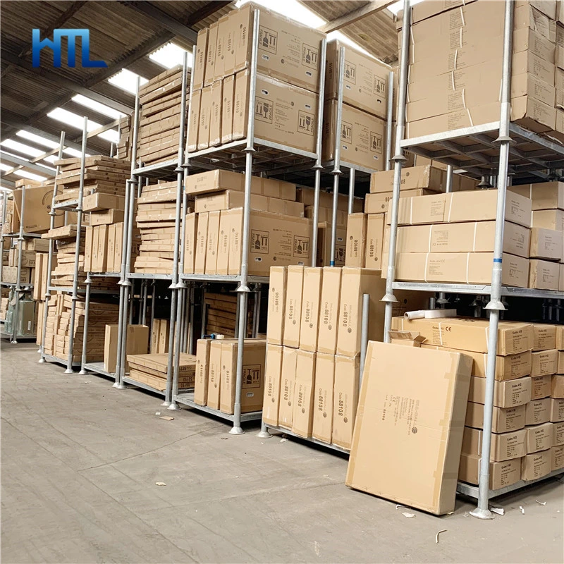 Warehouse Industrial Cargo Storage Detachable Stacking Metal Pallet with Legs