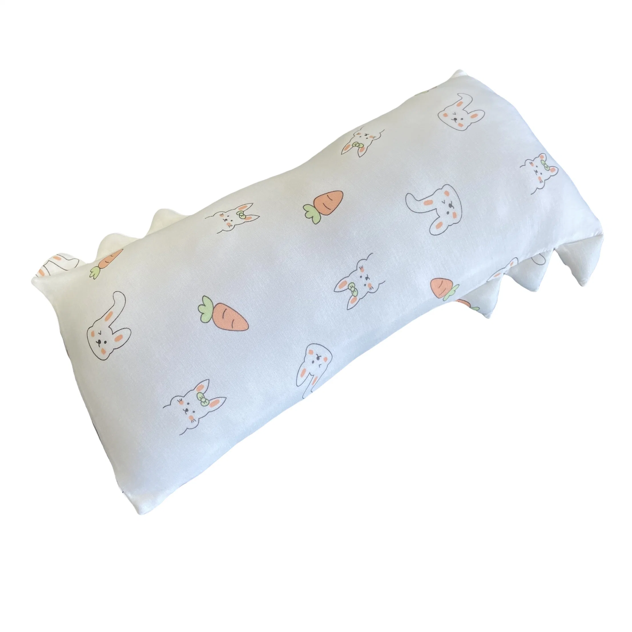 Custom Soft Cute 95% Bamboo 5% Spandex Baby Anti Roll Pillow for Newborn Cute Pillow Toy Baby Snuggle Pillow