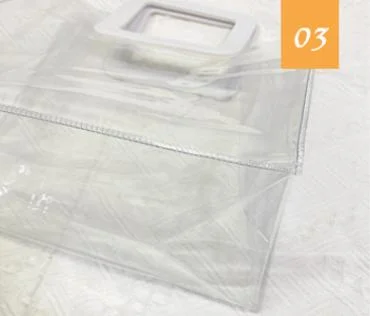 Customized Transparent Hand-Held PVC Plastic Gift Box Bag