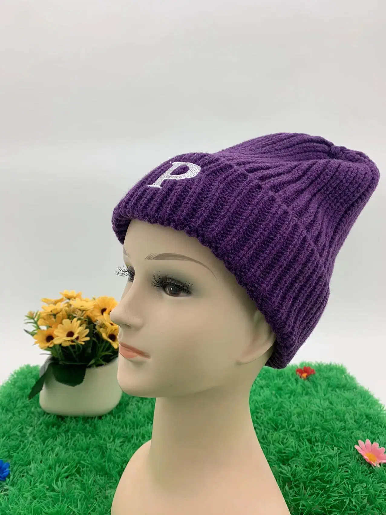 Unisex Fashion Plain Blank Knitting Beanie Hat Winter Cap