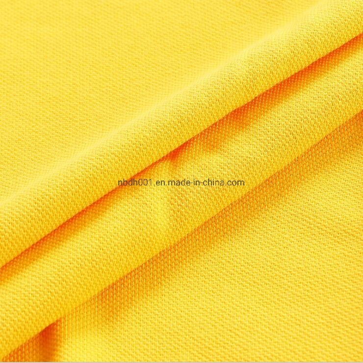 Single Pique 32s 100% Cotton Non Elastic Double Yarn Mesh Fabric Knitting Fabric for Sport Garment