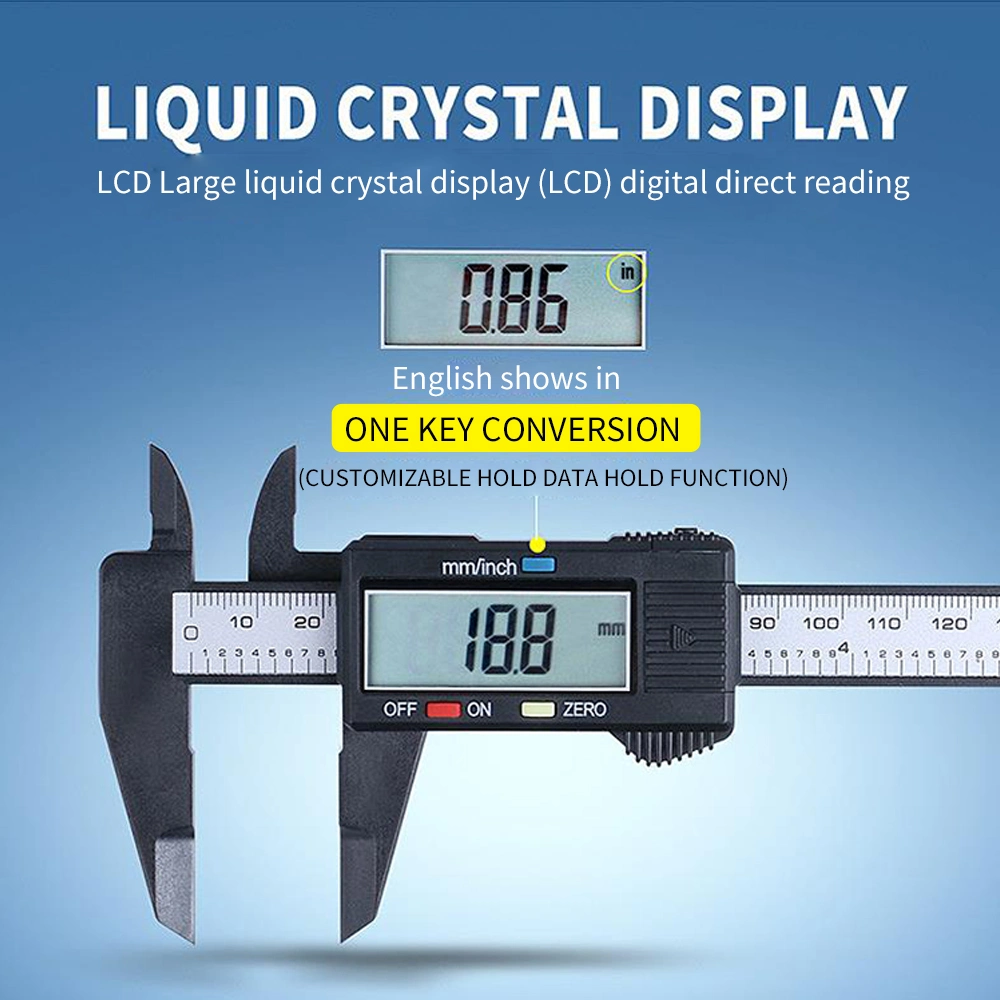 China Factory Wholesale Electronic Digital Display Vernier Caliper for Measuring Diameter Thickness