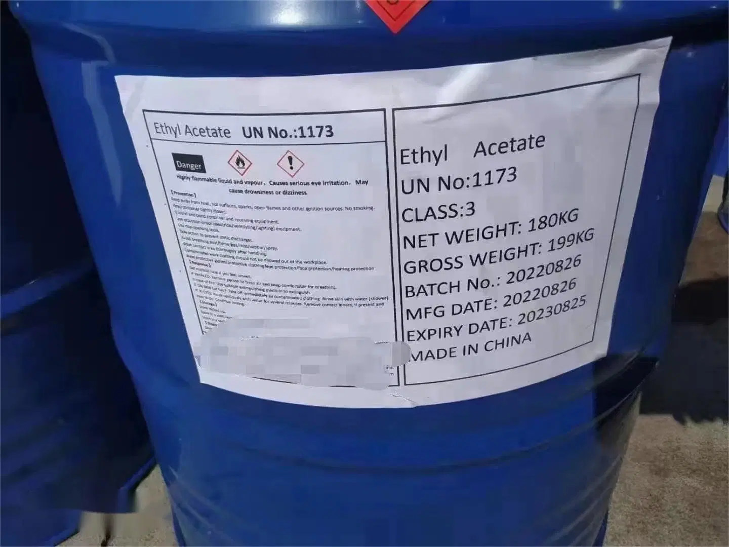 Industrial Grade Ethyl Acetate 99.5%Min Ethyl Acetate From China
