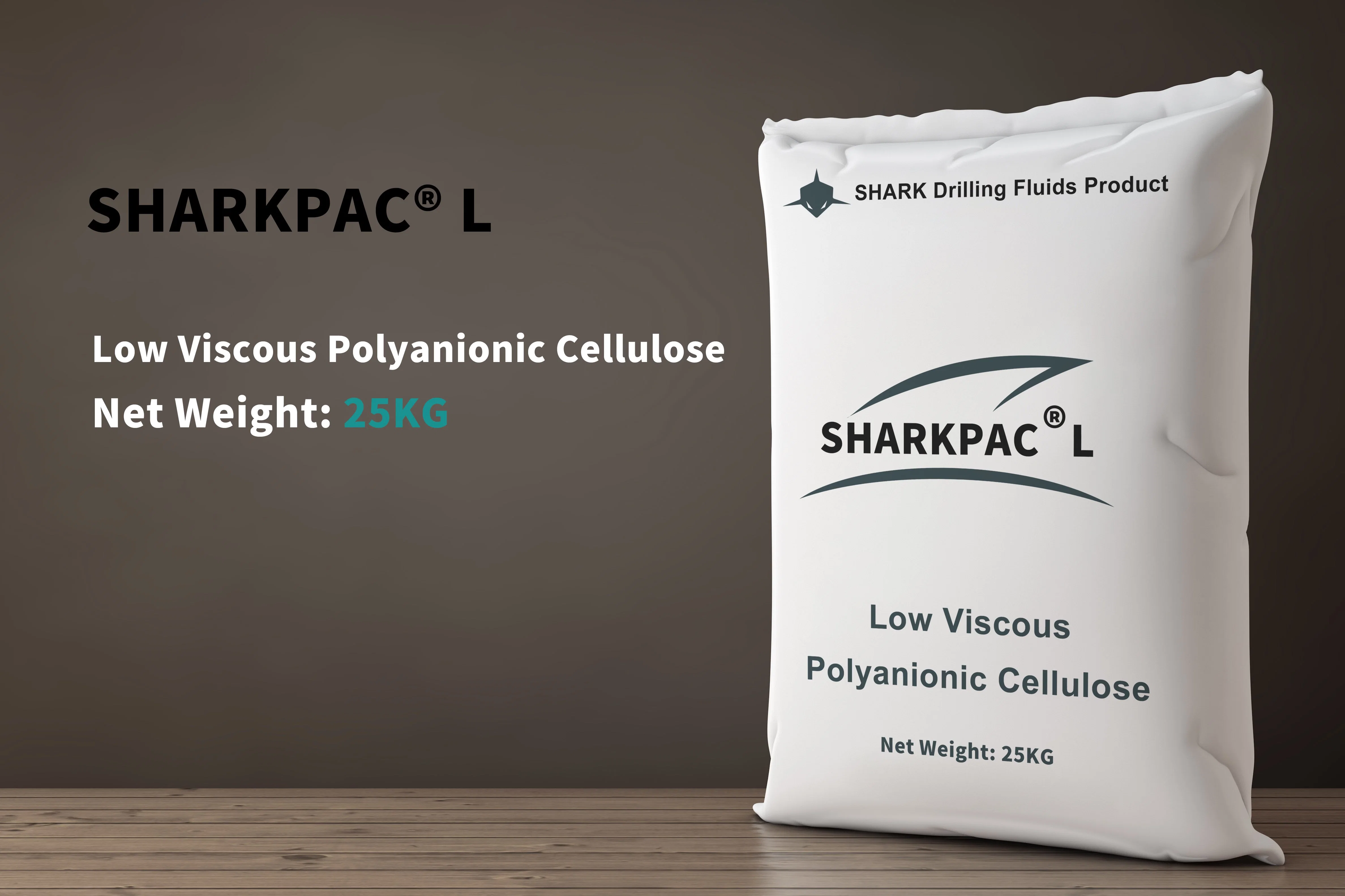 Aditivo de controle de Filtragem Sharkpac L, Baixa de Celulose Polyanionic Viscoso