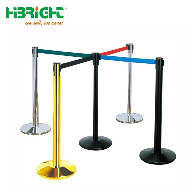 Retractable Belt Stanchions Crowd Control Barrier Post