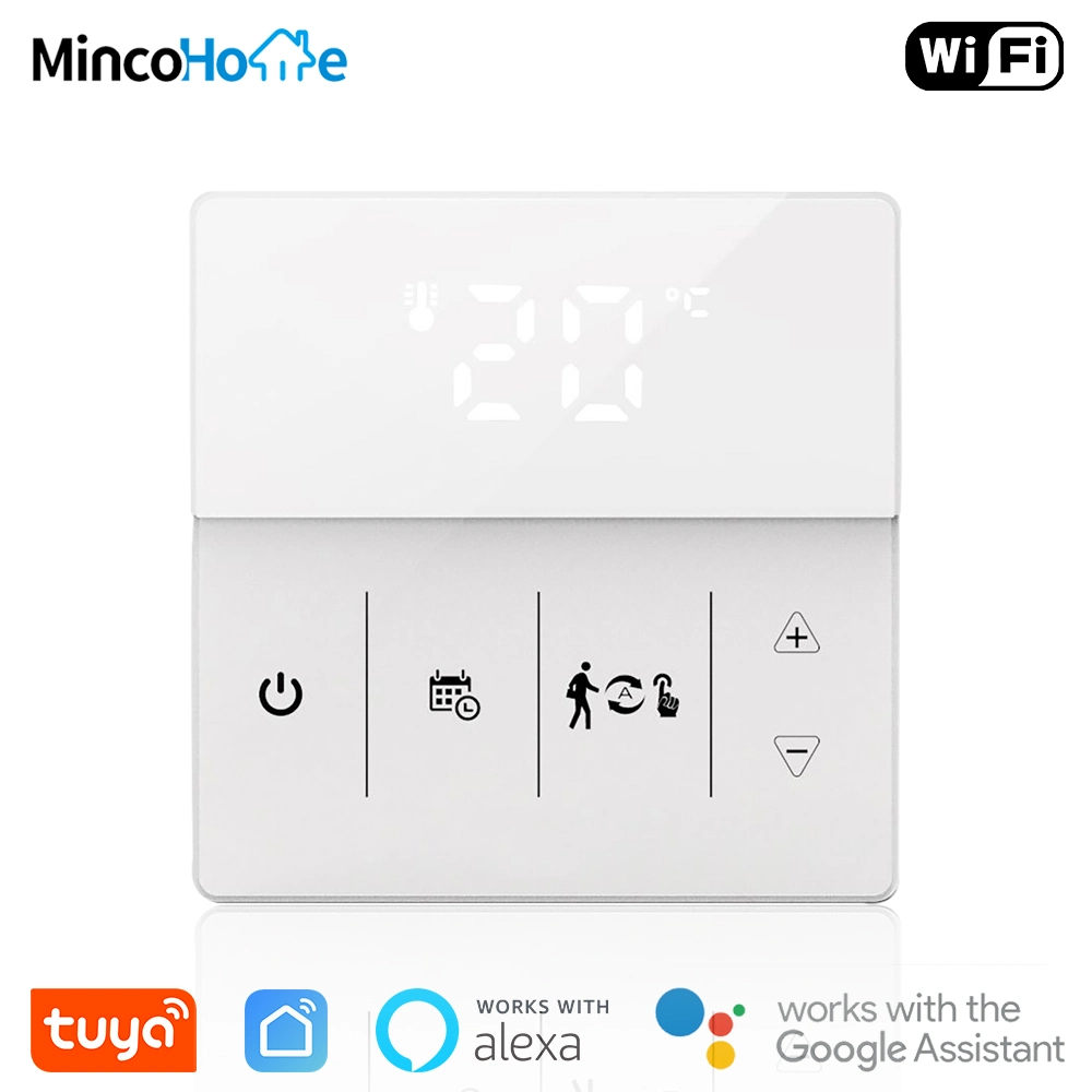 Minco Home Tuya Smart WiFi Thermostat Temperaturregler für Wasser/Elektrik Bodenheizung Gaskessel Programmierbar