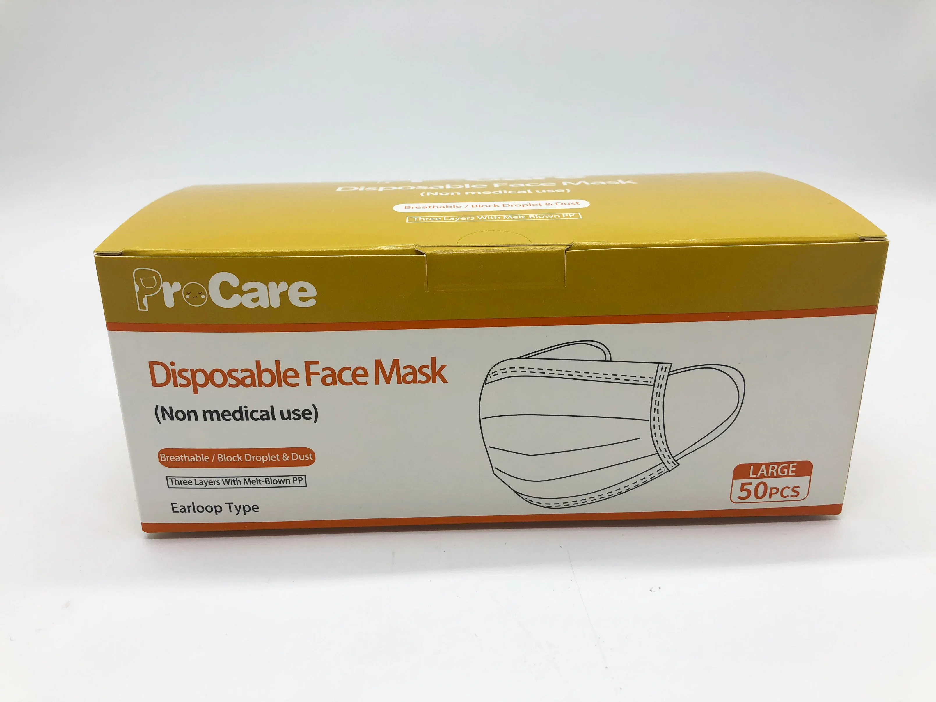 3 Ply Disposable Fack Mask for Protection