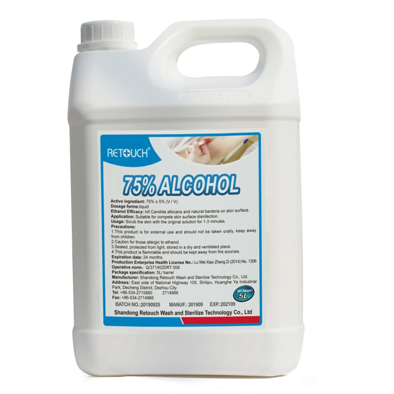 Ethanol Alcohol 75% 95% 96% 99% 99.9% for Agriculture, Food, Medicine and Industrial Grade