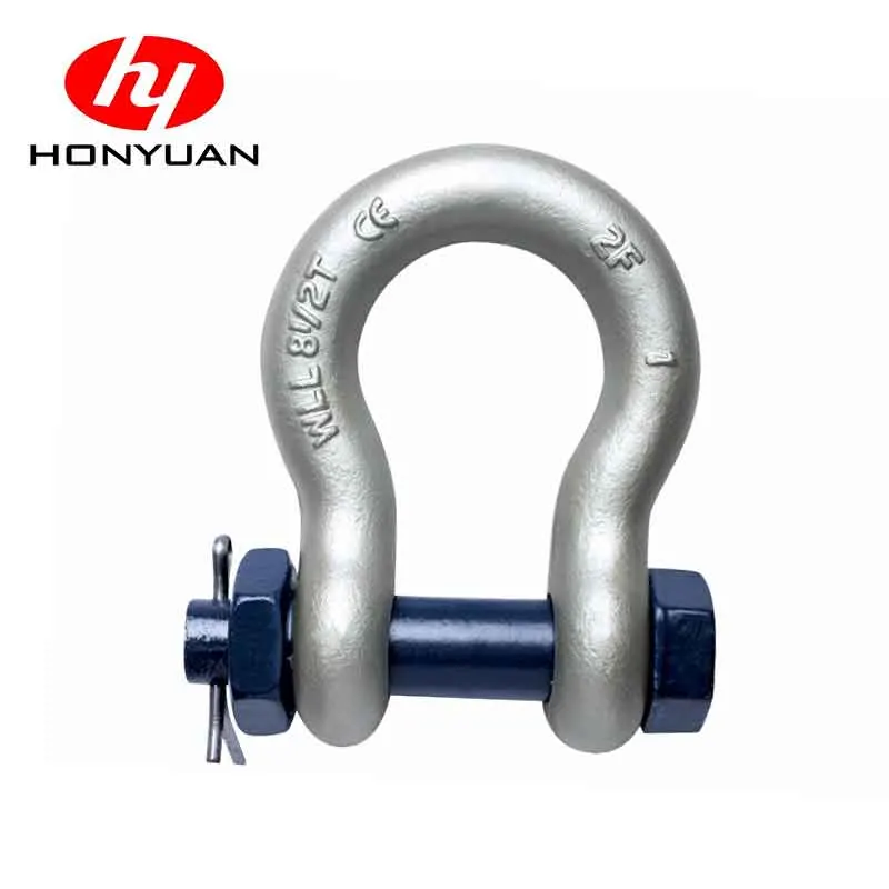 High Strength G2130 Us Type Bow Type Shackle Bolt Safety Anchor Shackle