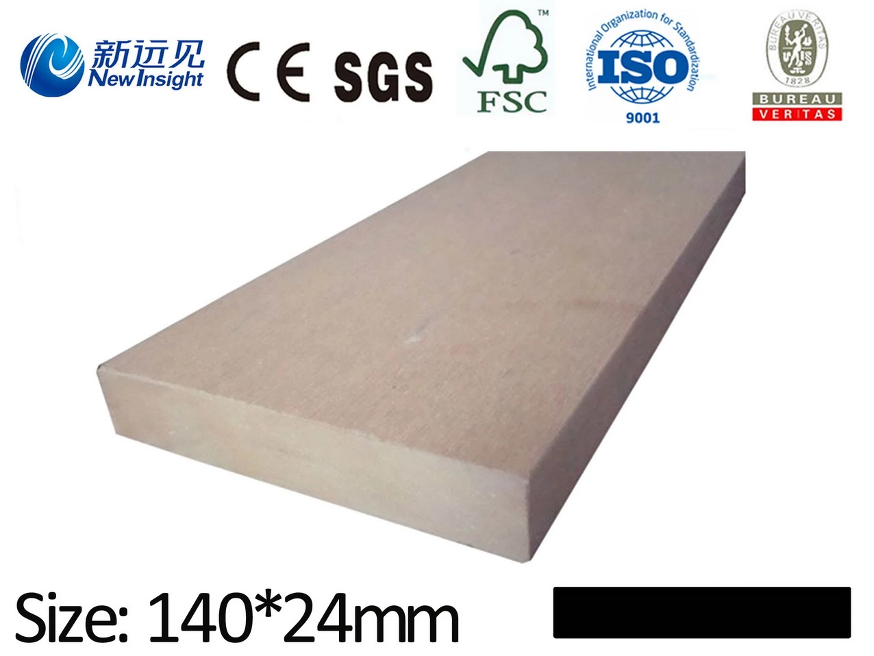 140 X 25mm Garden Special Wood - Plastic Composite Floor