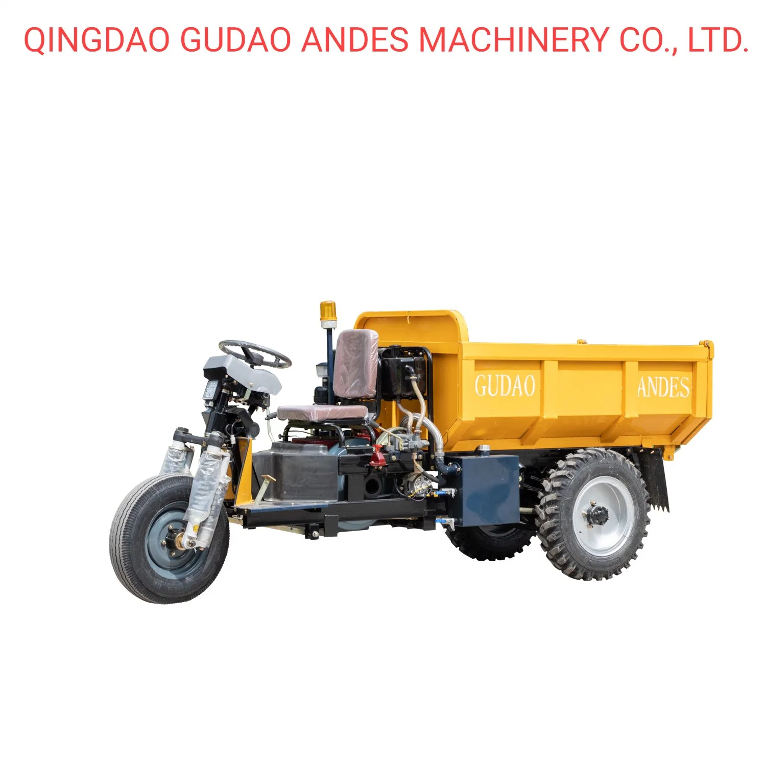 Diesel Mini Dumper 3 Wheel Tricycle Small Motorcycle with 18 Horsepower Diesel Engine