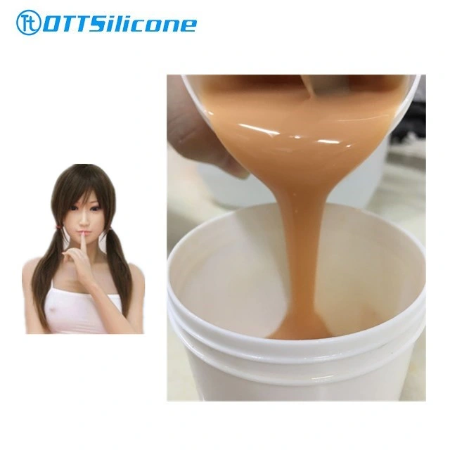 La RTV2 piel de caucho de silicona líquido seguro toque de muñeca de juguete sexual cuerpo