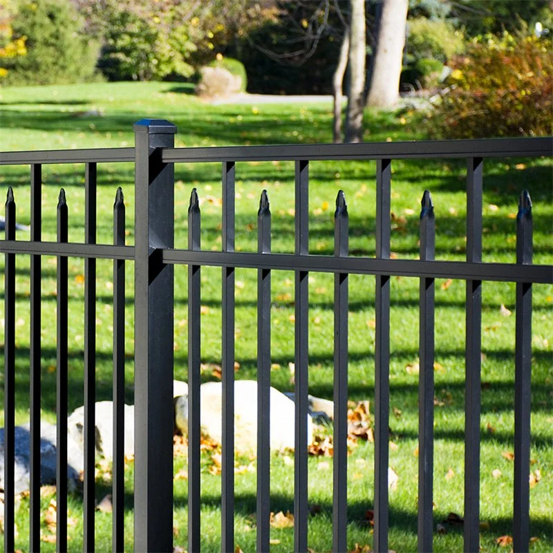 House Garden Rail Aluminium Security Fencing Powder Coated Metal Garden Panel Fence