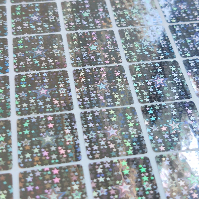 Custom Holographic Laser Pet Label / Sticker Printing