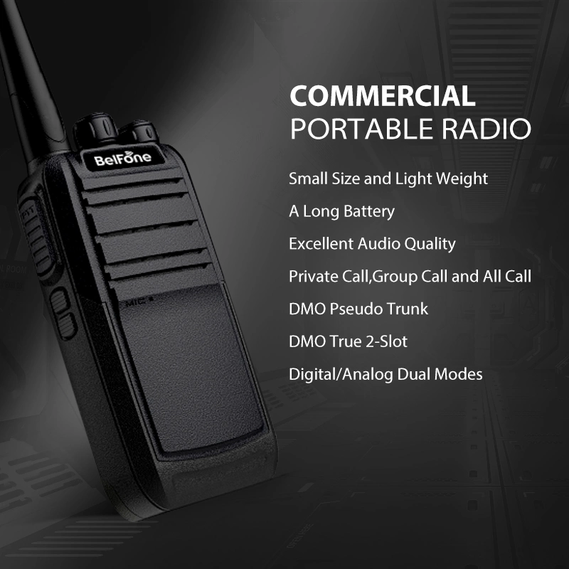 Belfone 5W VHF UHF Analog Digital Portable Two-Way Radio (BF-TD506)