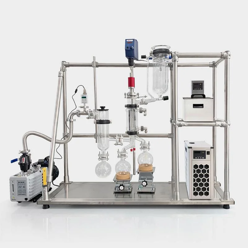 Лабораторное оборудование для мелкого выделения сырой нефти нефти очищенная пленка молекулярная Дистилляция