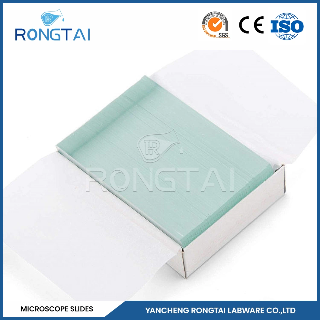 Rongtai Glass Slide Lab Factory Cool Microscope Slides China 7101 7102 7105 7107 7109 Microscope Frosted Slide