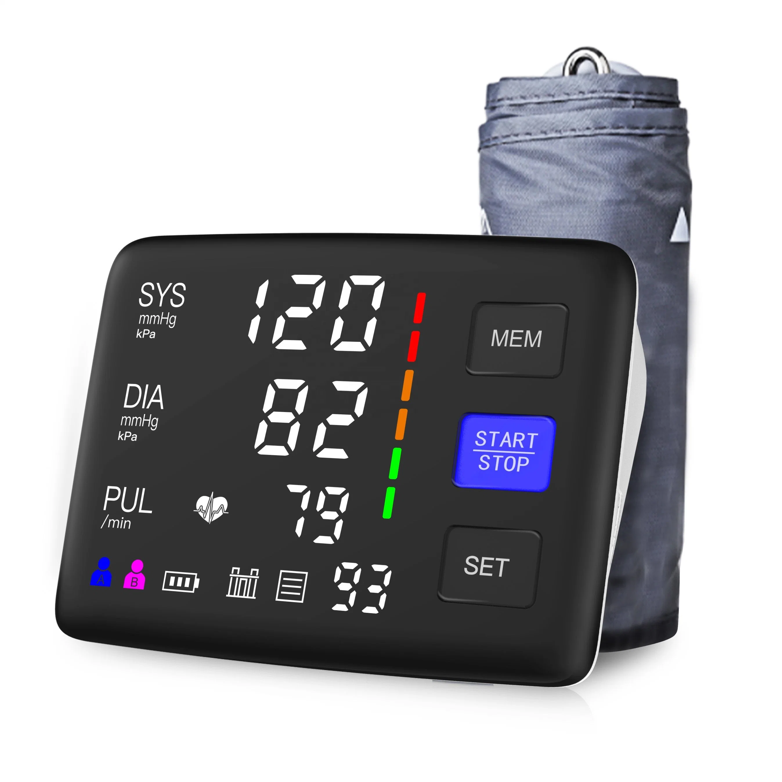 LED Display 90 Memories Digital Upper Arm Blood Pressure Monitor Manufacturer