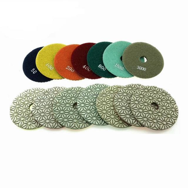 Flexible Resin Bond Wet Polishing Pad for Granite Marble Stone