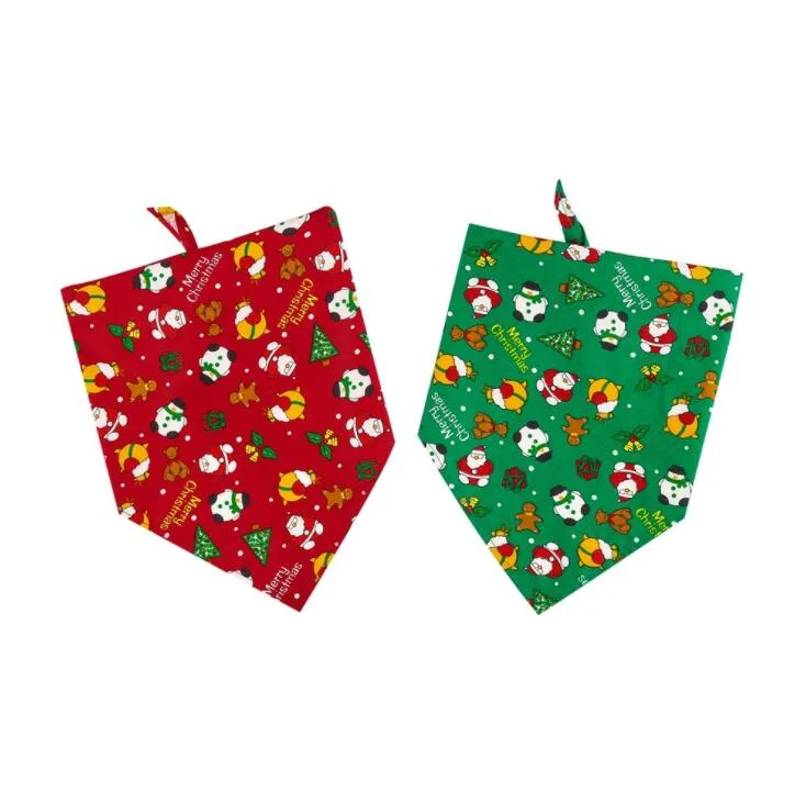 PET doggy Dreieck Schal Lätzchen Kerchief Accessoires mit Weihnachts-Element