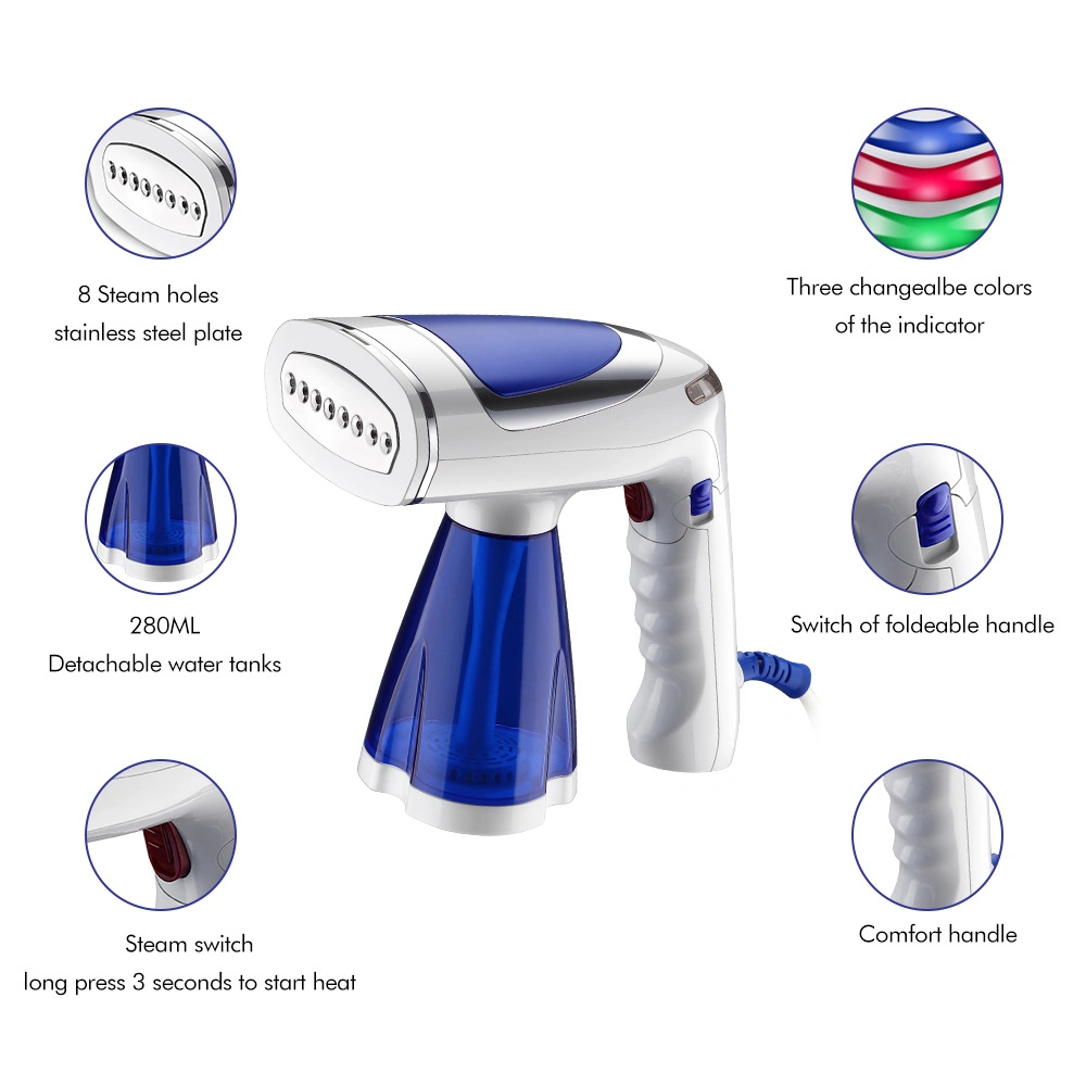 Handheld Folding Hanging Ironing Machine Household Mini Steam Iron 1600W Travel Thermostat Ironing Machine