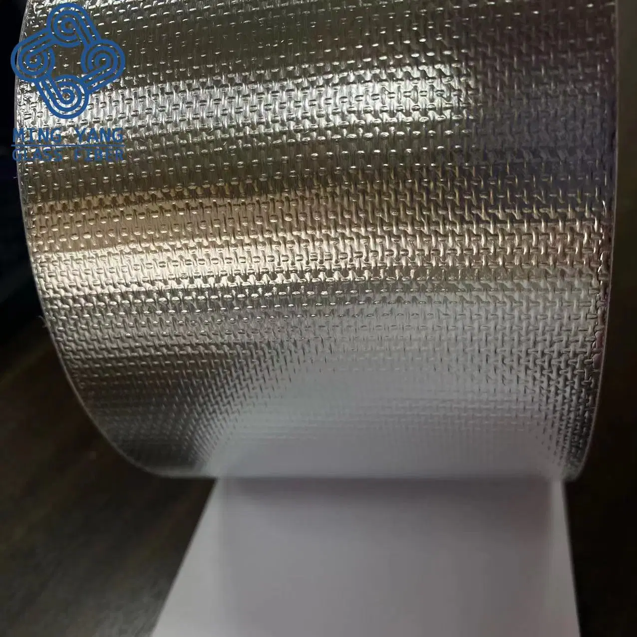 Prueba de agua de plata de buena calidad papel de aluminio, tejido de fibra de vidrio Cintas autoadhesivas