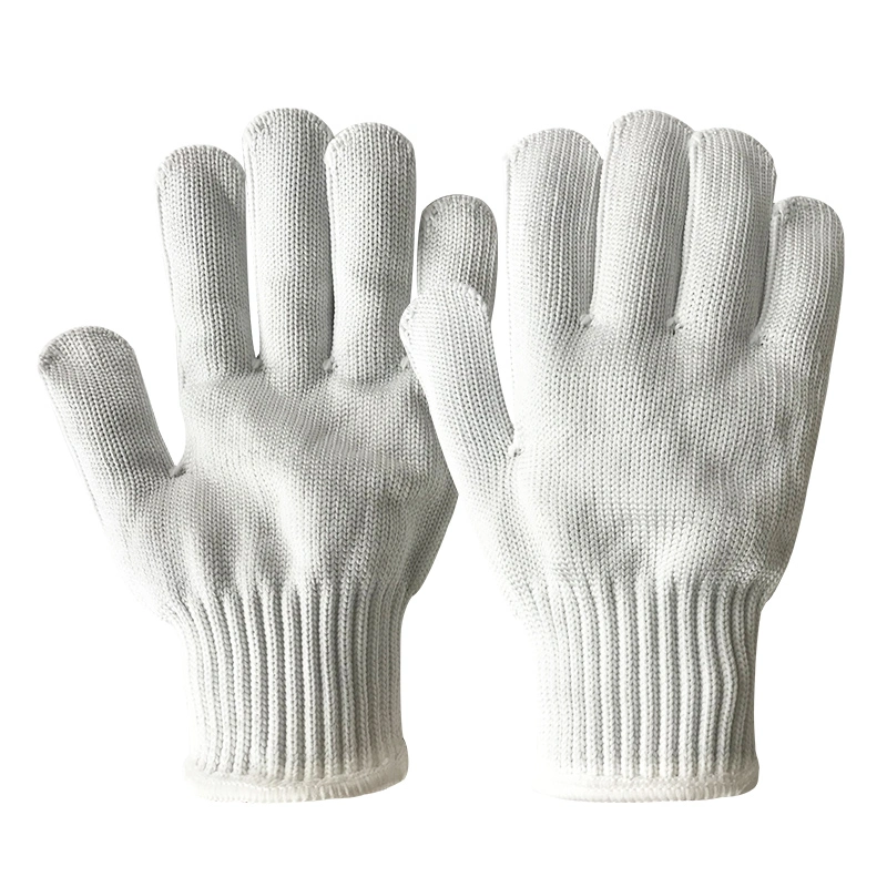 Venta caliente duraderos de alta calidad resistente a cortes guantes de protección de los trabajos de fibra recubierta de látex con trabajo impregnado de guantes delgados