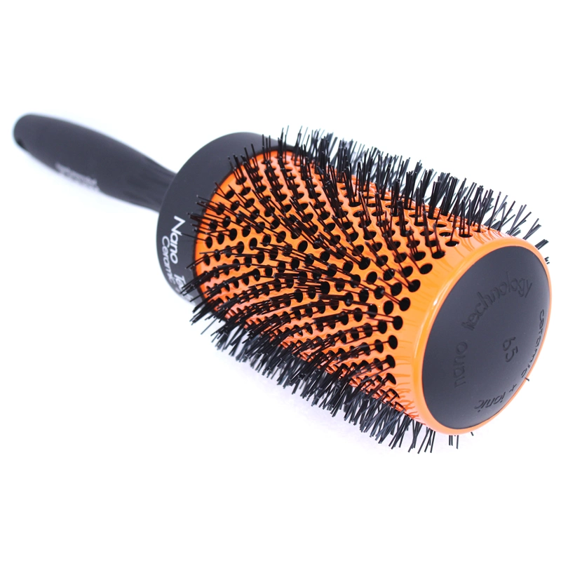 New Design Bulk Barrel Ionic Thermal Ceramic Brushes Wholesale High Quality Nylon Bristle Round Hair Brush