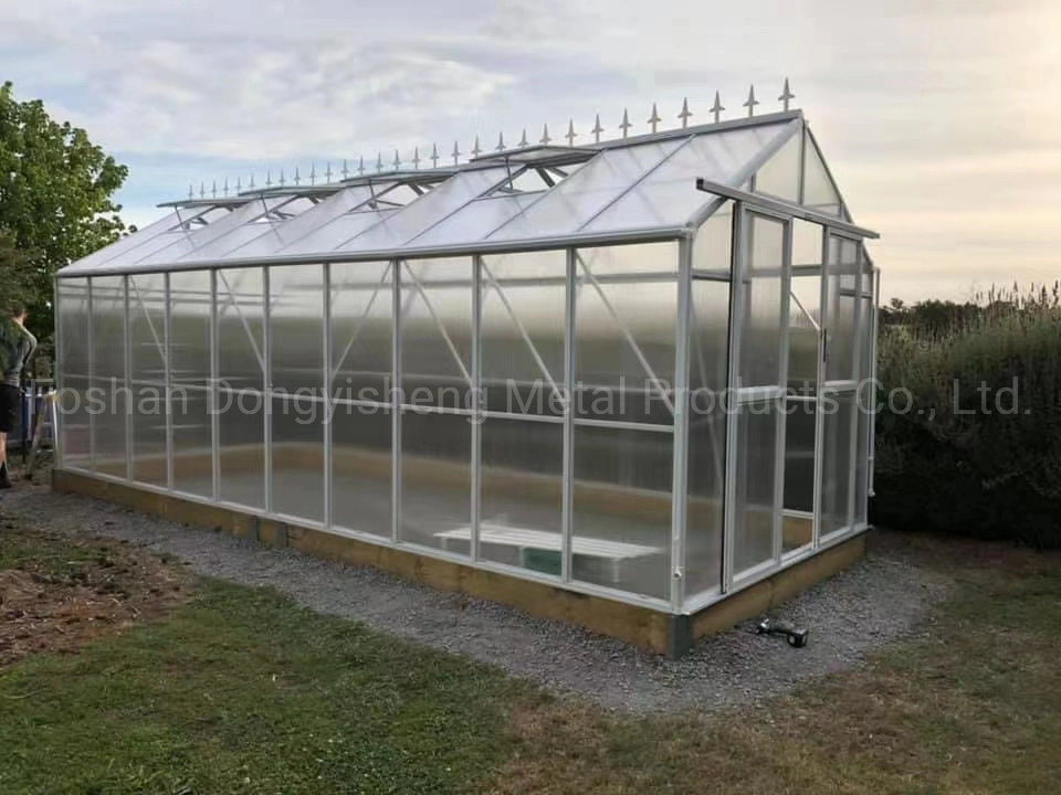 Heavy Durable Multi Span Polycarbonate Greenhouse with Agriculture Equipment Rdga1014-10mm