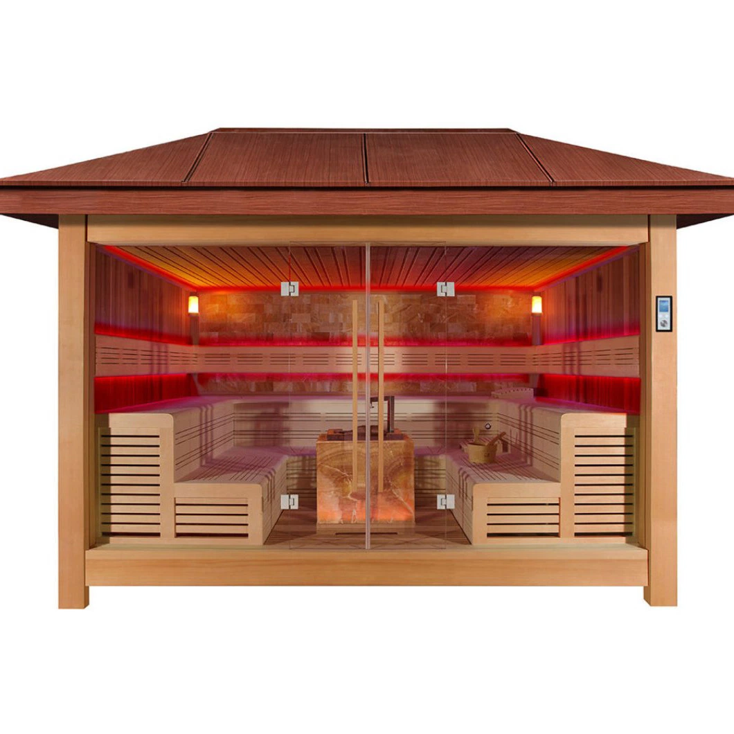 Qian Yan Steam Room SPA China Madera Sauna de vapor Fabricación Muestra disponible estilo Swing nuevas 2023 cabinas de duchas de vapor