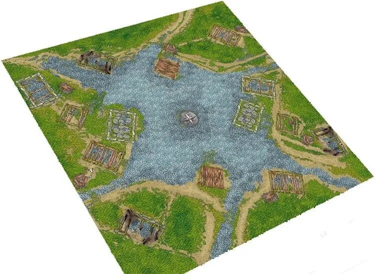 Natural Rubber Cards Mgt Playmat, Board Games Gather Play Mat, Lands Mgt Tcg Cards Playmats